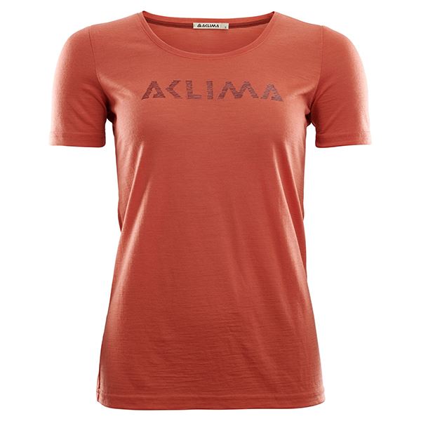 挪威[ACLIMA] LW T-Shirt Round Neck W / 歐洲製女款美麗諾羊毛快乾LOGO T-Shirt