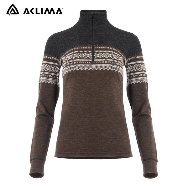 挪威[ACLIMA]DW MARIUS MOCK NECK W / 歐洲製女款美麗諾快乾羊毛衣