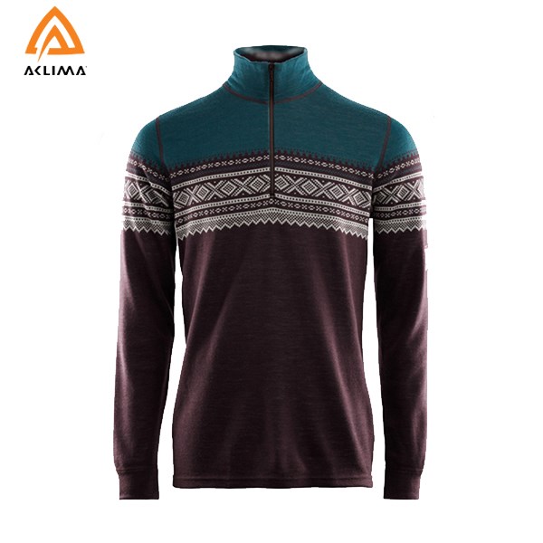 挪威[ACLIMA] DW MARIUS MOCK NECK W/ZIP M / 歐洲製男款美麗諾羊毛快乾衣