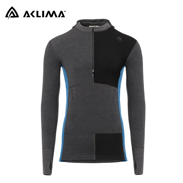 挪威[ACLIMA] WW Hood Sweater w/zip M / 歐洲製男款美麗諾長袖半門襟連帽上衣 / 運動長袖上衣 / 冬季運動服飾