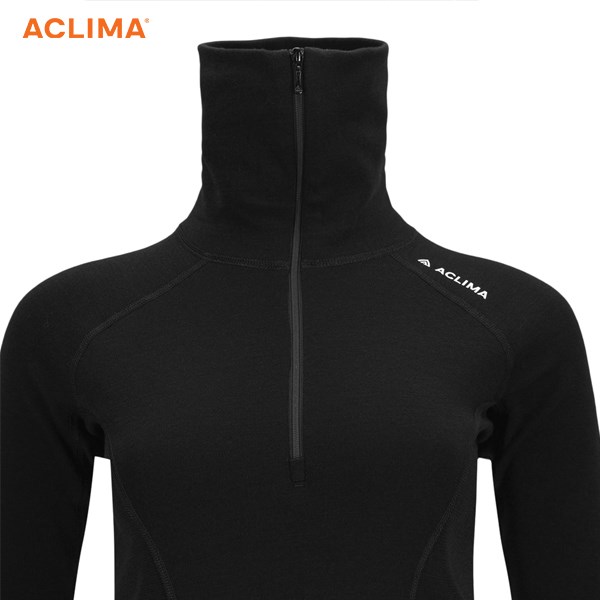 挪威[ACLIMA] WW Polo W / 美麗諾羊毛女款拉鍊翻領長袖上衣 / Polo衫 / 運動上衣 / 冬季保暖服飾