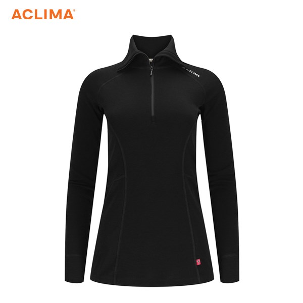 挪威[ACLIMA] WW Polo W / 美麗諾羊毛女款拉鍊翻領長袖上衣 / Polo衫 / 運動上衣 / 冬季保暖服飾