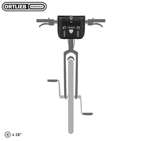 德國[ORTLIEB] Handlebar Pack Plus / 防水自行車車把袋 / 捲口式車把袋 附肩帶 德國製