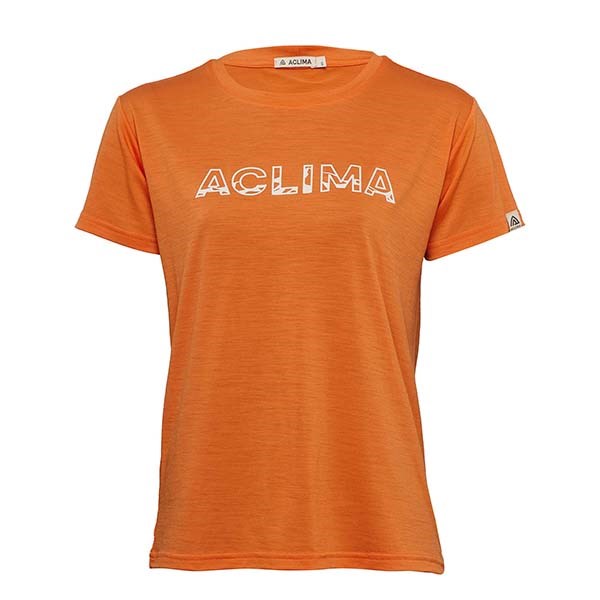 挪威[ACLIMA] LW Classic Tee Logo W / 歐洲製女款美麗諾羊毛輕量LOGO T恤 / 短袖T-Shirt / 快乾排汗吸濕