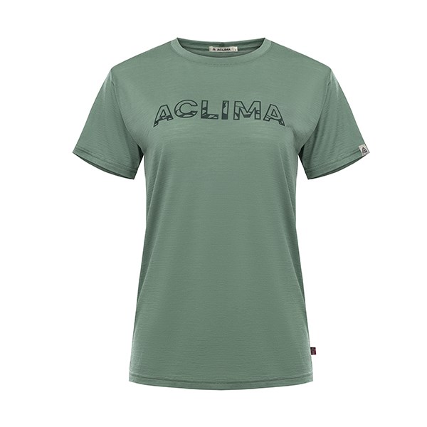 挪威[ACLIMA] LW Classic Tee Logo W / 歐洲製女款美麗諾羊毛輕量LOGO T恤 / 短袖T-Shirt / 快乾排汗吸濕