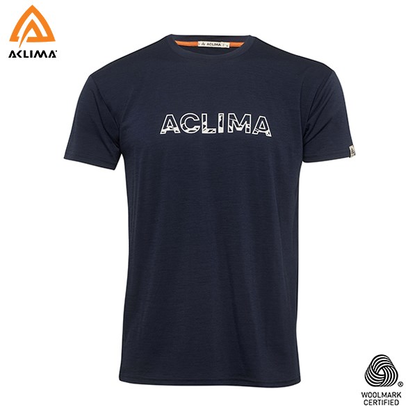 挪威[ACLIMA] LW Classic Tee Logo M / 歐洲製男款美麗諾羊毛輕量LOGO T恤 / 短袖T-Shirt / 快乾排汗吸濕