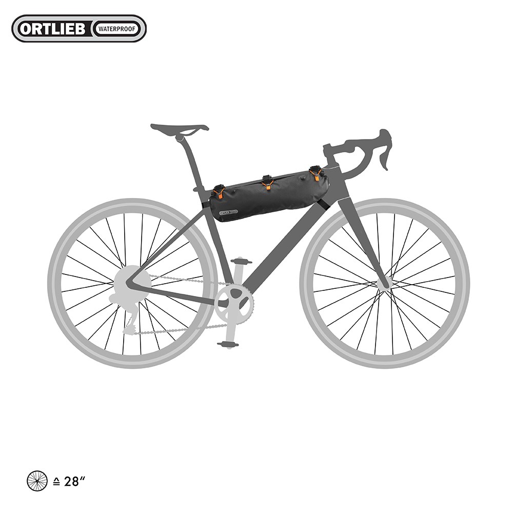 長毛象-德國【ORTLIEB】Frame-Pack RC Toptube 4L 防水長型下管袋 (黑)
