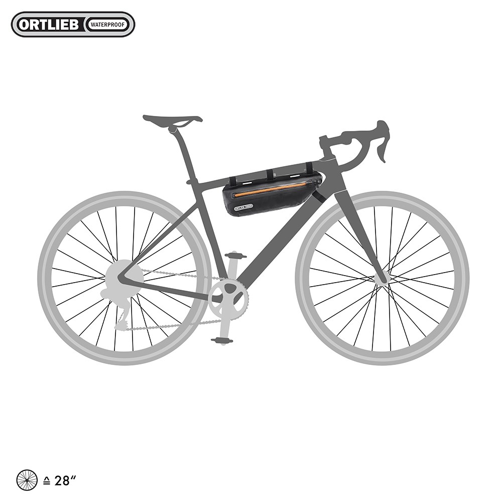 長毛象-德國【ORTLIEB】Frame-Pack Toptube 3L 防水長型下管袋 (黑)