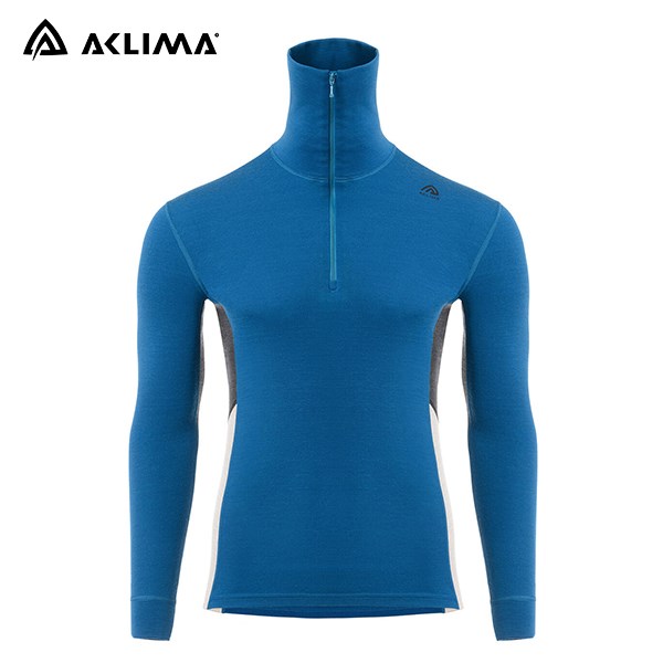 長毛象 -挪威[ACLIMA]WW Polo M 男長袖POLO衫 / 拉鍊式高領設計 / 無車縫觸 / 適合日常穿著