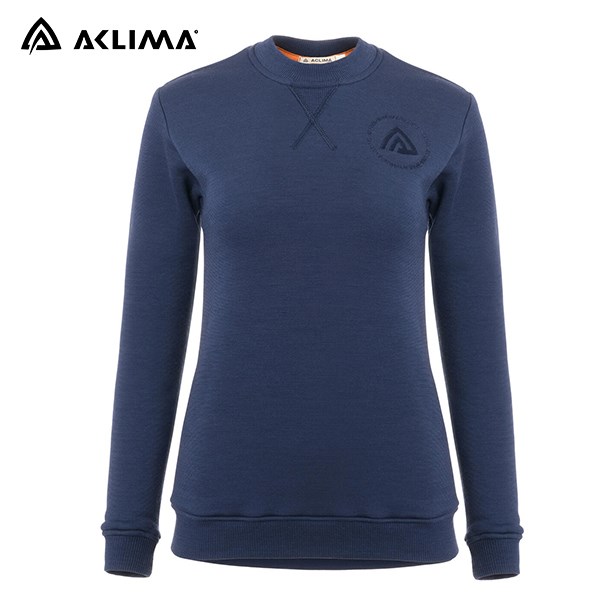 長毛象 -挪威[ACLIMA]FW Crewneck V2 W 女刷毛長袖上衣 / 寬版長袖羊毛衣 / 螺紋針織