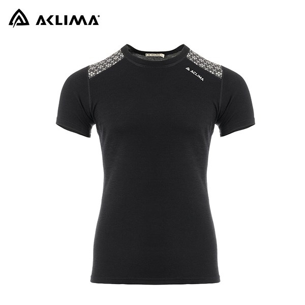 長毛象 -挪威[ACLIMA]DE Glitre T-Shirt M 男提花短袖上衣 / 圖樣羊毛 / 無車縫觸感