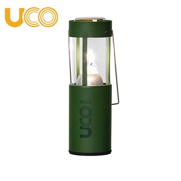 美國【UCO】Original Candle Lantern 蠟燭營燈 ( 叢林綠 ) / 霧面蠟燭燈 / 營燈