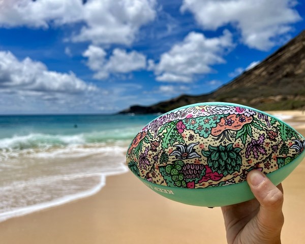 長毛象 -瑞典[WABOBA]9" Beach Football 熱帶風沙灘橄欖球(大) 島嶼