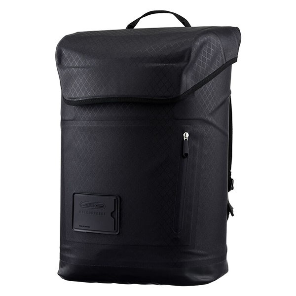 德國【ORTLIEB】Soulo Metrosphere 25L 防水背包 黑壓紋 / 磁扣式防水背包 25L / 休閒後背包 / 筆電背包