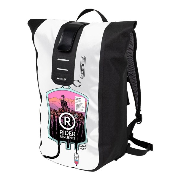 德國【ORTLIEB】Velocity Design 23L 防水背包 白 黑(騎士韌性) / 設計款郵差風造型防水背包