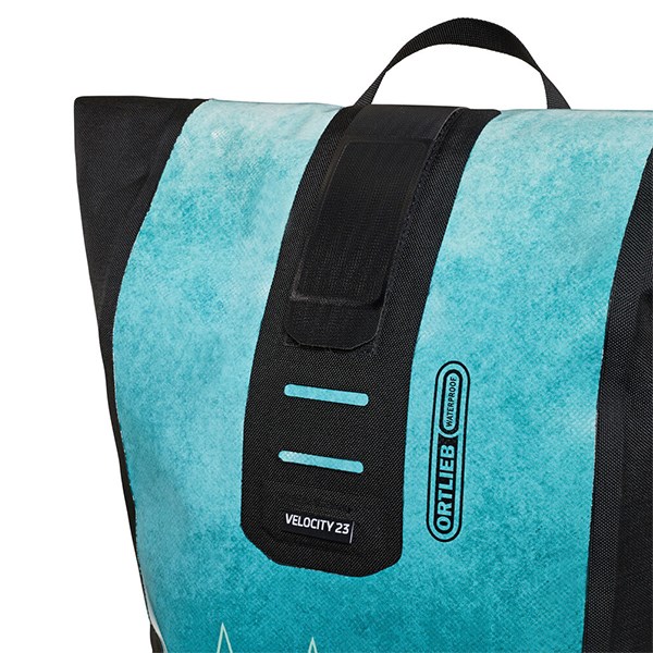 德國【ORTLIEB】Velocity Design 23L 防水背包 / 藍綠-黑森林 / 設計款郵差風造型防水背包