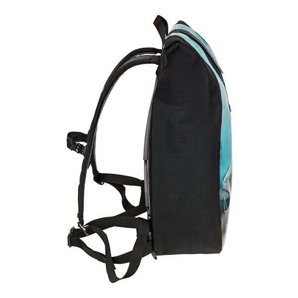 德國【ORTLIEB】Velocity Design 23L 防水背包 / 藍綠-黑森林 / 設計款郵差風造型防水背包