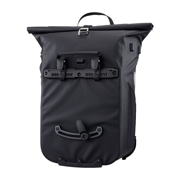 德國【ORTLIEB】Vario High-Vis 反光馬鞍後背兩用包 / 使用QL安裝系統 / 可當自行車袋或後背包