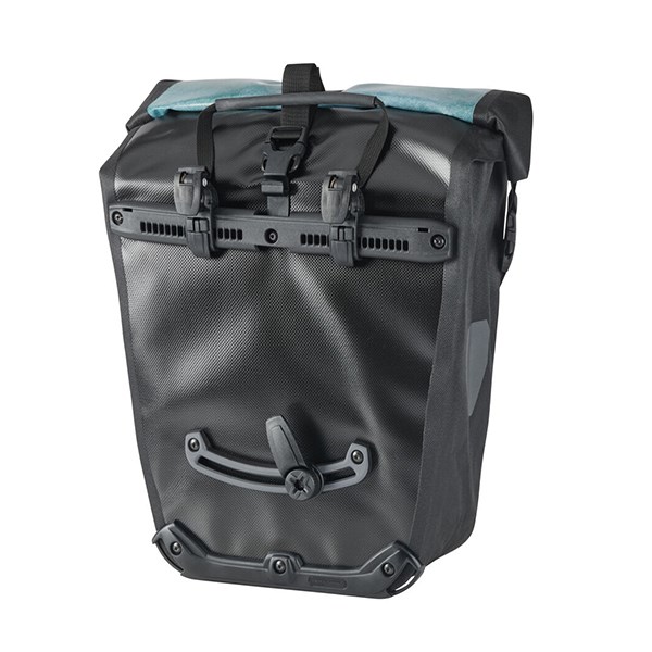 德國【ORTLIEB】Back-Roller Design 亮面防水馬鞍袋 綠黑(鋸齒山脈) / 經典防水後馬鞍袋 / 使用QL2.1安裝系統
