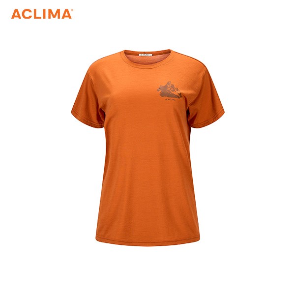 挪威[ACLIMA] LW140 Classic Tee Mountain W 女款輕量山脈T恤 / 透氣排汗 / 抗臭快乾