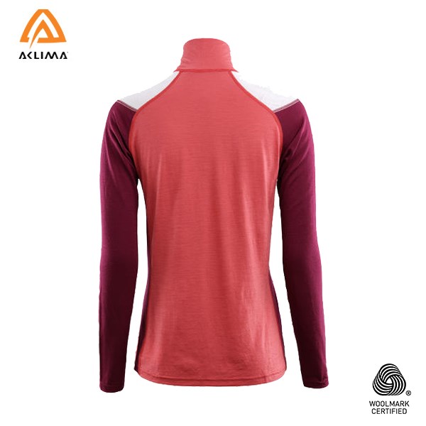 挪威[ACLIMA] LW Reinforced Mockneck W / 歐洲製女款美麗諾羊毛輕量耐磨上衣 / 運動長袖 / 女款上衣 / 排汗吸濕快乾