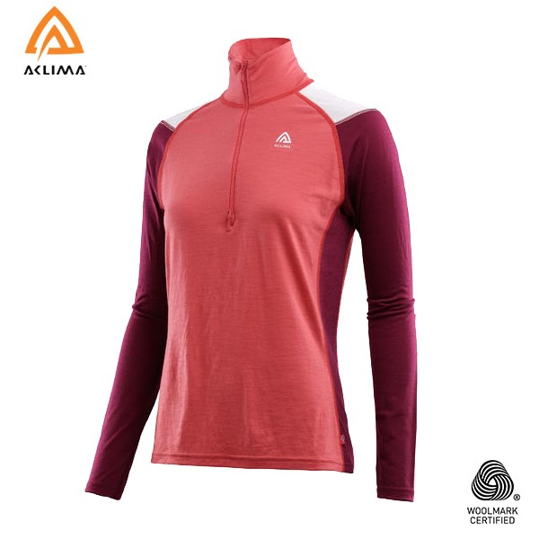 挪威[ACLIMA] LW Reinforced Mockneck W / 歐洲製女款美麗諾羊毛輕量耐磨上衣 / 運動長袖 / 女款上衣 / 排汗吸濕快乾