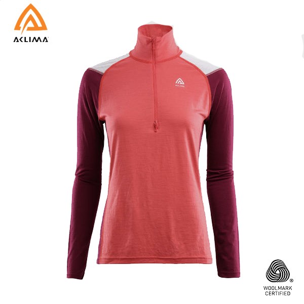 挪威[ACLIMA] LW Reinforced Mockneck W / 歐洲製女款美麗諾羊毛輕量耐磨上衣 / 運動長袖 / 女款上衣 / 排汗吸濕快乾