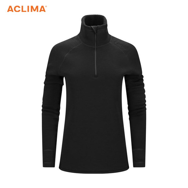 挪威【ACLIMA】FW Polo w/zip W 女拉鍊高領上衣 / 美麗諾羊毛 / 保暖刷毛 / 輕量快乾
