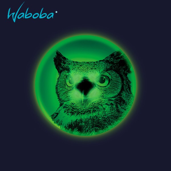 瑞典[WABOBA]Waboba Wingman UFO - Owl / LED軟式飛盤