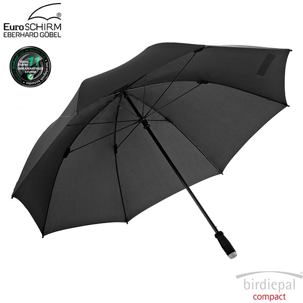 德國[EuroSCHIRM] 德國高級雨傘品牌 Birdiepal Compact / 經典高爾夫球傘(黑)