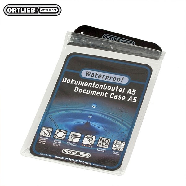 德國[ORTLIEB] Document Bag A5 透明防水文件袋 (德國製) / 防水收納袋防塵袋/證件防水保護袋