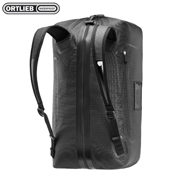德國【ORTLIEB】Duffle Metrosphere 60L 黑色壓紋防水旅行袋 (德國製)/戶外休閒雙肩防水包/雙肩溯溪防水包
