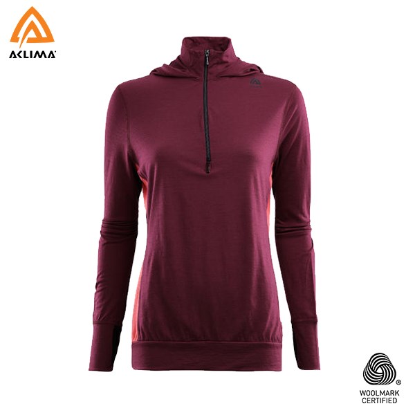 挪威[ACLIMA] LW Reinforced Hoodie W / 歐洲製女款美麗諾羊毛輕量連身帽T