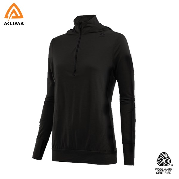 挪威[ACLIMA] LW Reinforced Hoodie W / 歐洲製女款美麗諾羊毛輕量連身帽T