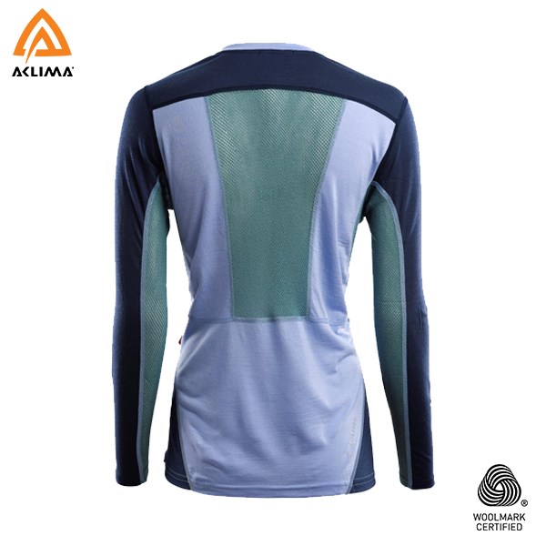 挪威[ACLIMA] LW Sports Shirt W / 歐洲製女款美麗諾羊毛輕量長袖圓領運動衫 / 運動羊毛衣