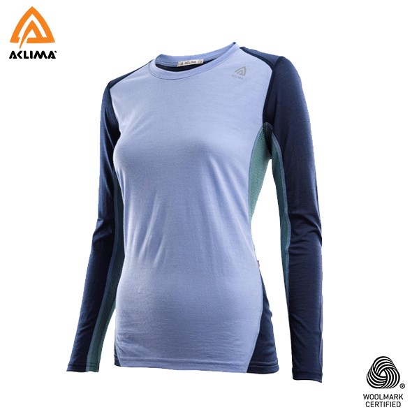 挪威[ACLIMA] LW Sports Shirt W / 歐洲製女款美麗諾羊毛輕量長袖圓領運動衫 / 運動羊毛衣