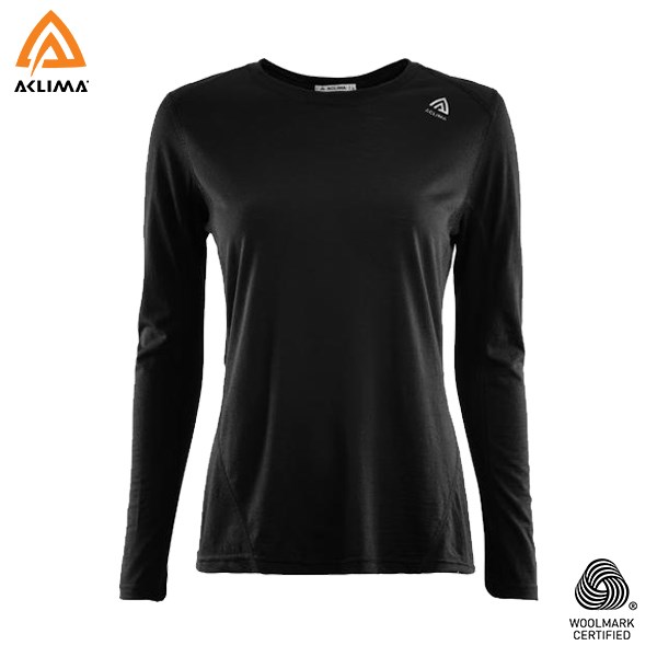 挪威[ACLIMA] LW Sports Shirt W / 歐洲製女款美麗諾羊毛輕量長袖圓領運動衫 / 運動羊毛衣