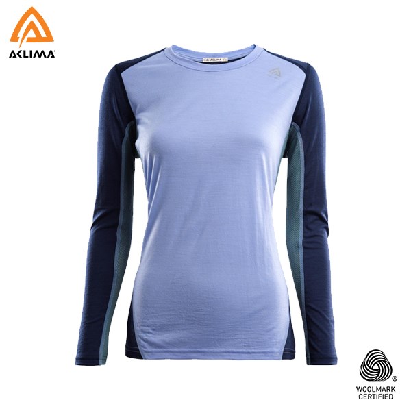 挪威[ACLIMA] LW Sports Shirt W / 歐洲製女款美麗諾羊毛輕量長袖圓領運動衫 / 運動羊毛衣