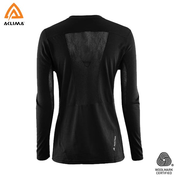 挪威[ACLIMA] LW Sports Shirt W / 歐洲製女款美麗諾羊毛輕量長袖圓領運動衫 / 運動羊毛衣