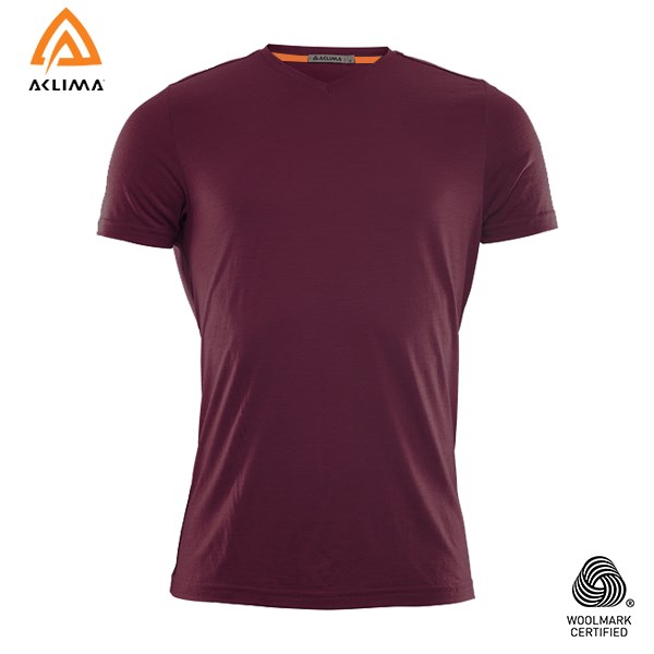 挪威[ACLIMA] LW T-SHIRT V-NECK M / 歐洲製男款美麗諾羊毛V領輕量T恤