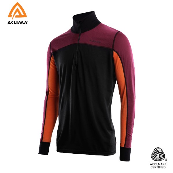 挪威[ACLIMA] LW Reinforced Mockneck M / 歐洲製男款美麗諾羊毛輕量耐磨高領上衣