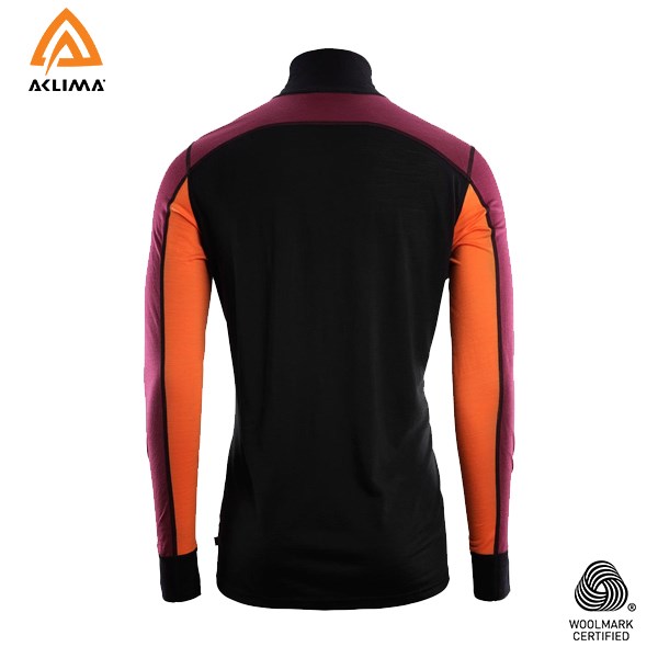 挪威[ACLIMA] LW Reinforced Mockneck M / 歐洲製男款美麗諾羊毛輕量耐磨高領上衣