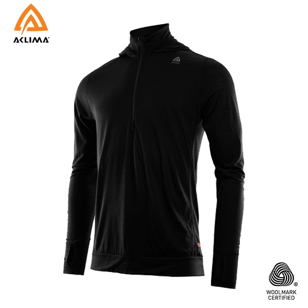 挪威[ACLIMA] LW Reinforced Hoodie M / 歐洲製男款美麗諾羊毛輕量連身帽T