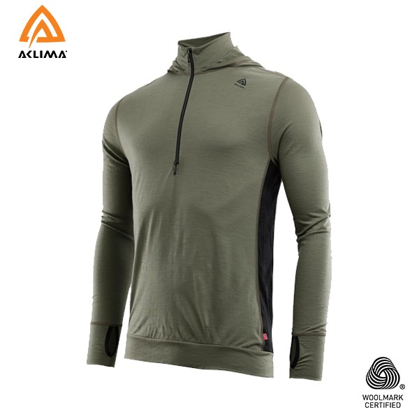 挪威[ACLIMA] LW Reinforced Hoodie M / 歐洲製男款美麗諾羊毛輕量連身帽T
