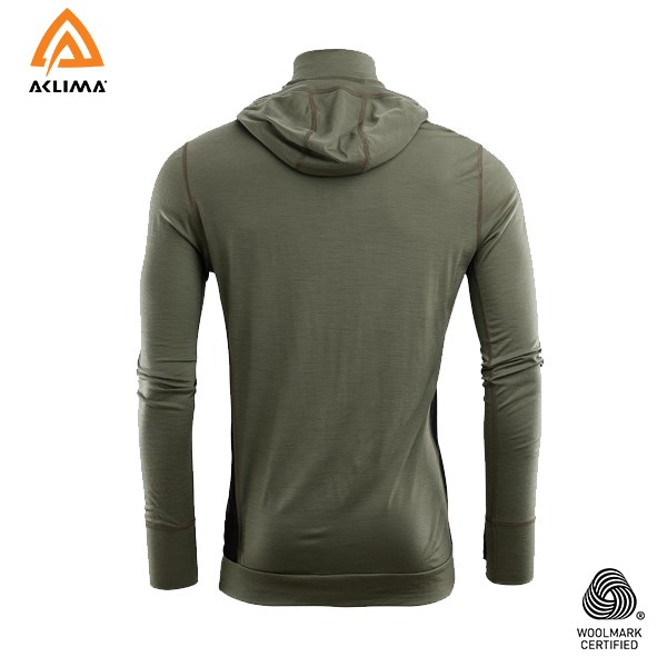 挪威[ACLIMA] LW Reinforced Hoodie M / 歐洲製男款美麗諾羊毛輕量連身帽T