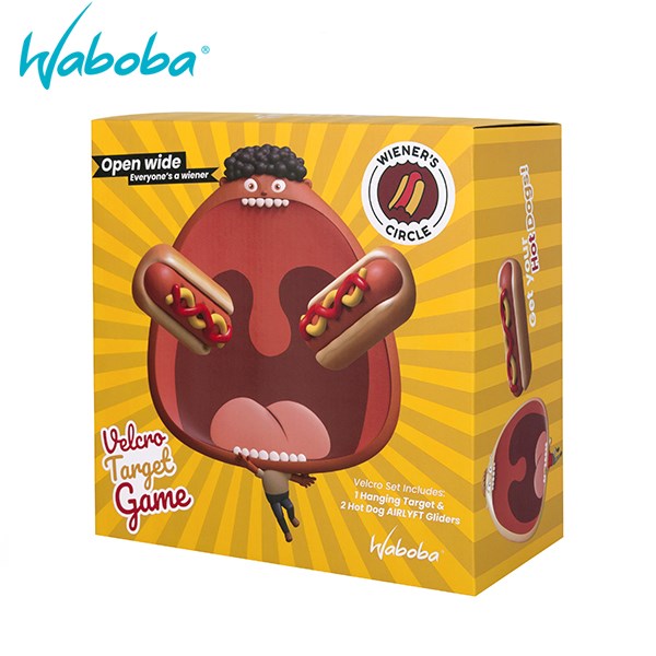 瑞典[WABOBA] Wiener’s Circle 熱狗滑翔翼組(2+1)/戶外陸上玩具/露營玩具/雙人拍擊遊戲