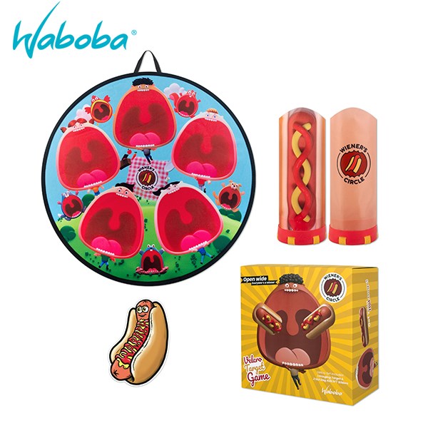 瑞典[WABOBA] Wiener’s Circle 熱狗滑翔翼組(2+1)/戶外陸上玩具/露營玩具/雙人拍擊遊戲
