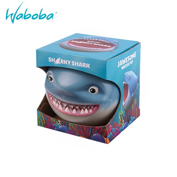 瑞典[WABOBA] Sharky Shark 水上彈力球(鯊魚)/孩童水上玩具/露營休閒玩具 / 戶外玩具 / 水上陸上玩具