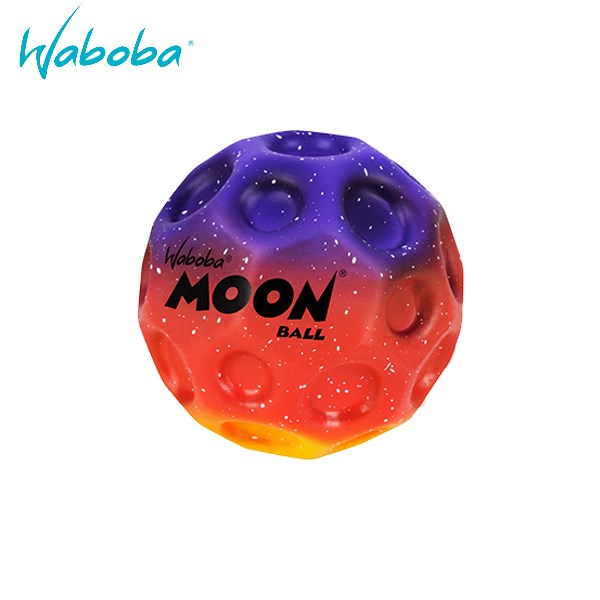 瑞典[WABOBA] Gradient Moon Ball 炫彩彈力球(月球款)(隨機出貨)