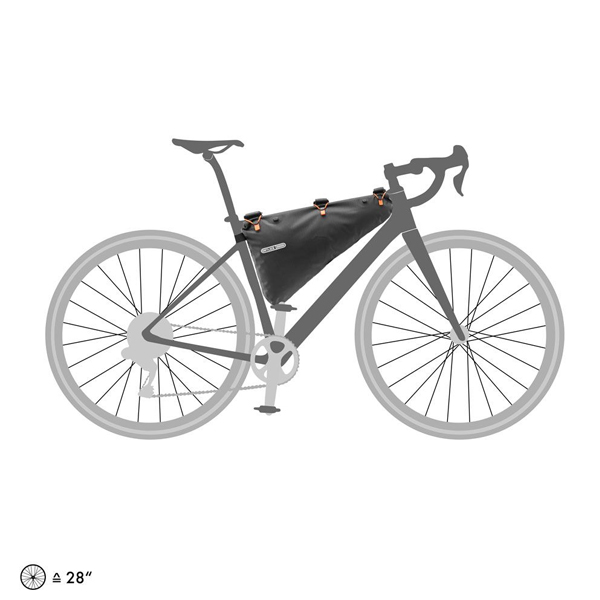德國【ORTLIEB】Frame-Pack RC 6L 捲式防水下管袋 黑 德國製
